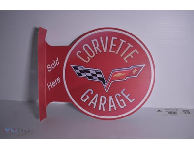 Vintage Styled Wallhung Mancave Décor "Corvette" S...