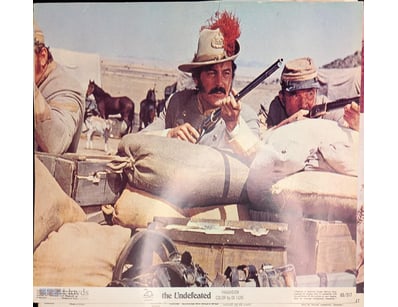 "THE UNDEFEATED" WESTERN FILM LOBBY CARD, 1969

It...