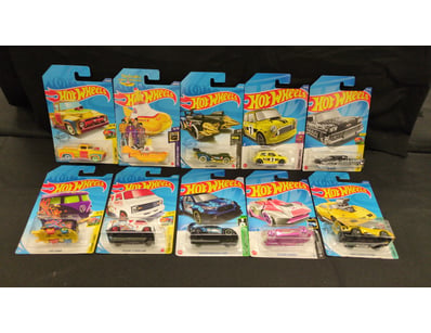 10X ASSORTED SILVER TREASURE HUNT HOT WHEEL CARS I...