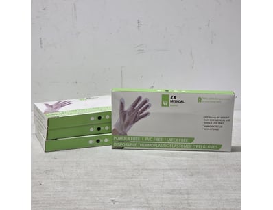 Disposable gloves, ZX medical Disposable clear glo...