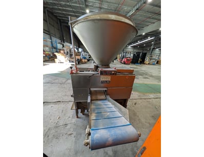 Polin industrial sausage filler machine featuring ...