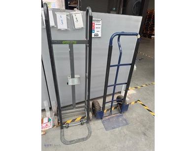 Heavy-duty steel hand trolleys featuring a robust ...