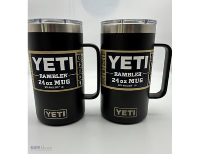Yeti Rambler 24oz Mug - Black - Twin Pack -New