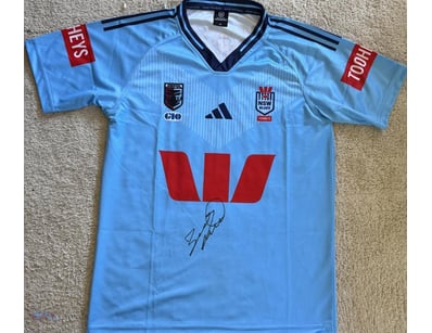 BRAD FITTLER SIGNED NSW STATE OF ORIGIN JERSEY 

A...