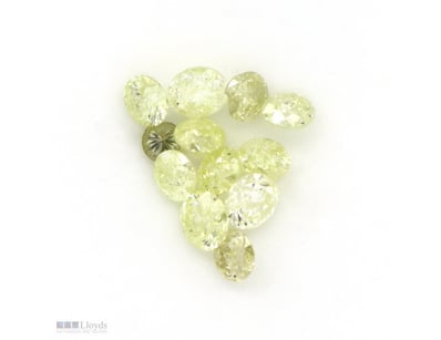 1.04CT TDW X 12, NATURAL FANCY YELLOW DIAMONDS    ...