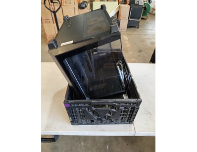 Assorted lot of electronics, including PC case, ke...