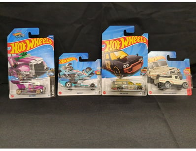 4 X HOT WHEEL TREASURE HUNTS INCLUDING TIME SHIFTE...
