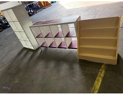 Versatile shelving unit collection featuring multi...
