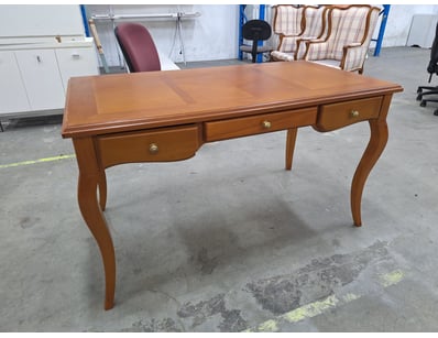 Table With Drawers, Timber Style, Brown Finish

Di...