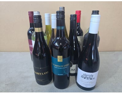 Mixed red and white wine,  including 2021 magarey ...