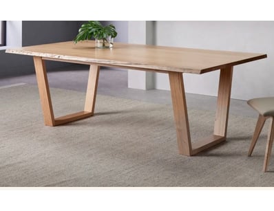 RRP: $1690, Blox Dining Table, Solid Tasmanian Oak...