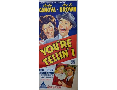 "YOU'RE TELLIN' I!" VINTAGE DAYBILL POSTER - JUDY ...