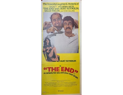 "THE END" ORIGINAL MOVIE POSTER FEATURING BURT REY...