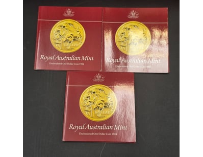 1984 ROYAL AUSTRALIAN MINT UNCIRCULATED ONE DOLLAR...