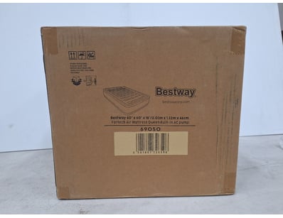 Fortech Air Mattress, Queen Size, With Built In A/...