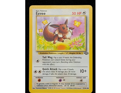 EEVEE POKÉMON TRADING CARD - BASE SET #51/64

58...