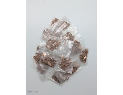 COLLECTION OF 2MM ROSE GOLD COLOURED BELCHER CHAIN...