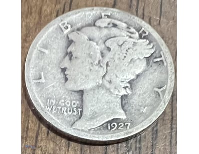 1927 UNITED STATES OF AMERICA SILVER DIMES-SCARCE ...