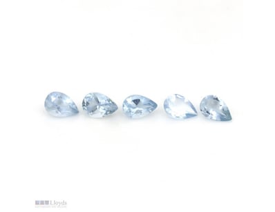 1.74CT TSW X 5, NATURAL BERYL AQUAMARINES     

Me...