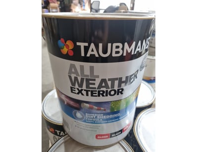 Taubmans All Weather Gloss - Black 10L 

Bid Per...