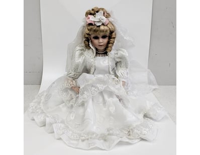 HOMEART BISQUE PORCELAIN BRIDE DOLL - SKU 5102

...