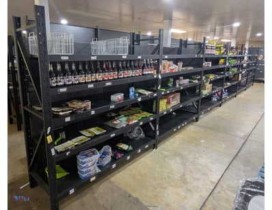 "Stock Racking - GSS, black steel, medium duty, ru...