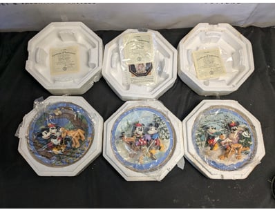 BRADFORD EXCHANGE DISNEY "FRIENDS FOR ALL SEASONS"...