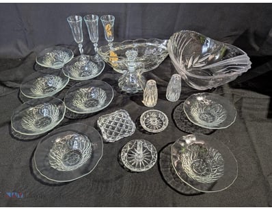 VINTAGE CRYSTAL GLASSWARE DINING COLLECTION

Item ...