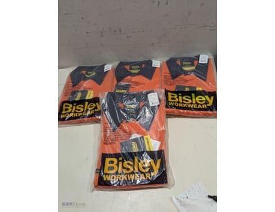 Bisley Workwear short-sleeve tape vent shirts in o...