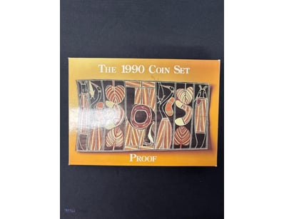 ROYAL AUSTRALIAN MINT 1990 PROOF COIN SET - ABORIG...