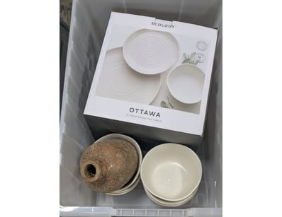 Homewares, including Ecology 12pc dinner set Calic...