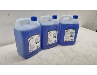 Lot of 3 x 5-litre containers of toilet bowl and u...