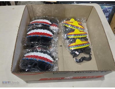 Assorted funky sunglasses. Qty to box.

Sold As ...