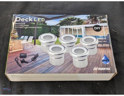 RRP $1,279.60 BULK LOT - QTY x8 Martec Deck LED li...