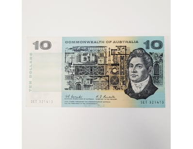 AUSTRALIAN $10 BANKNOTE,  R302 (EF) 

CV : $35]...