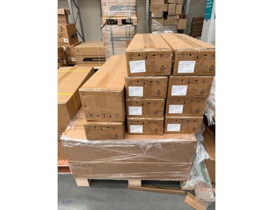 Pallet of solar accessories comprising parallel ac...