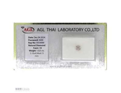 1.025CT CERTIFIED, NATURAL PINK DIAMOND     

Cush...