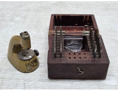Watchmaker's staking tool, used for repairing bala...