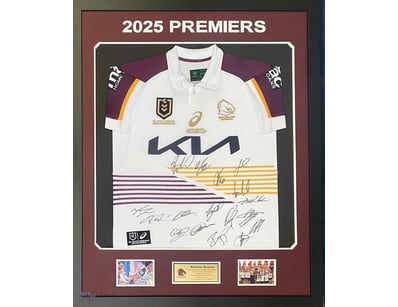 2025 BRISBANE BRONCOS PERSONALLY SIGNED JERSEY "20...