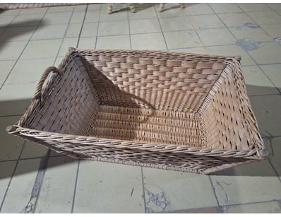 Storage Basket, Rattan Style, Natural Finish

Di...