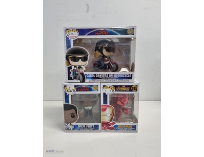 FUNKO POP MARVEL COLLECTION - CAPTAIN MARVEL, NICK...
