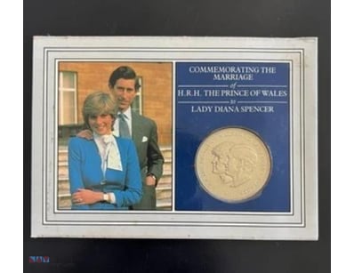 1981 ROYAL MARRIAGE COMMEMORATIVE COIN HRH PRINCE ...