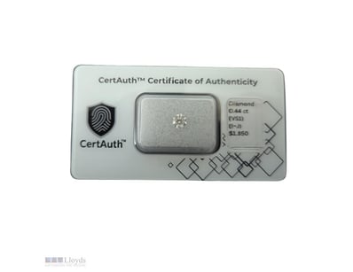 0.44CT NATURAL DIAMOND — ROUND BRILLIANT CUT, I–J ...