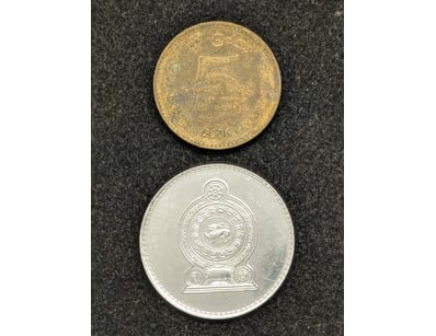 COLLECTION OF TWO SRI LANKAN CURRENCY

Years Inc...