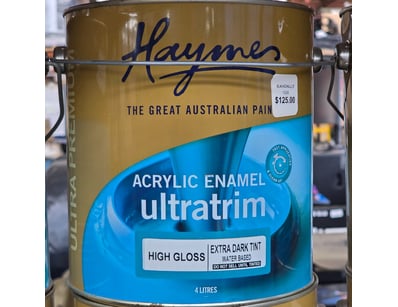 Haymes paint, Acrylic enamel, ultratrim, high glos...