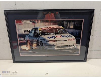 FRAMED HOLDEN RACING CAR PHOTOGRAPH - MOODY MOTORS...