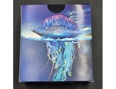 2024 AUSTRALIA BLUEBOTTLE 1 OZ SILVER PROOF COIN
...