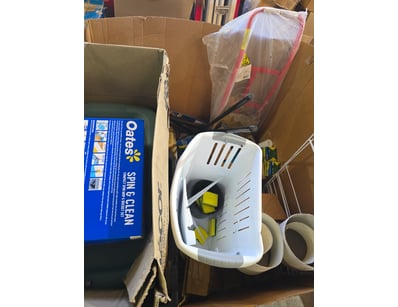 Collection of diy items, Includes laundry hamper, ...