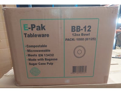 BB-12,12oz Bowl (355ml), E-PAK Tableware: composta...