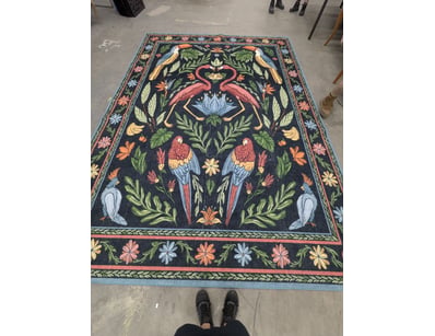 Ruggable, iris apfel, birds of a feather, large ru...